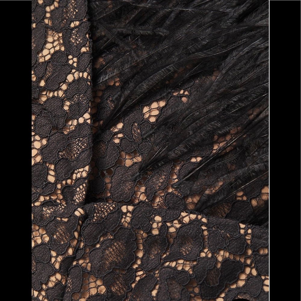 “HOST PICK” Michael Kors Feather Embellished Corded Lace Dress - Picture 11 of 13